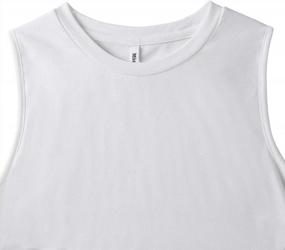 img 1 attached to Missufe Women'S Workout Crop Tops Sleeveless Active Wear Athletic Cropped Cross Wrap Casual Tank Tops