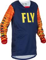 rev up your style with fly racing 2022 youth kinetic jersey - rebel! logo