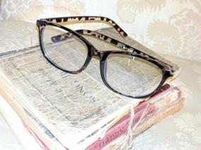 img 8 attached to Vintage Square Keyhole Design Blue Light Blocking Glasses For Men/Women, By Slocyclub