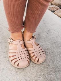 img 8 attached to Cute Copper Sandals for Toddler Girls: Stylish Flats for Little Fashionistas