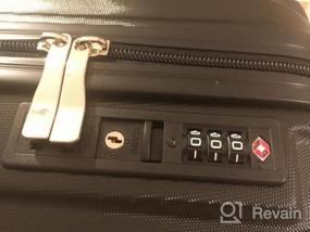 img 5 attached to Жесткий чемодан Merax Carry On Luggage со встроенным замком TSA и колесами, легкие дорожные чемоданы 20 дюймов, 24 дюйма, 28 дюймов (28 дюймов, зеленый)