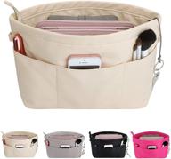 👜 hyfanstr handbag organizer insert: effortlessly sort and store women's accessories and essentials logo