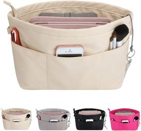 img 4 attached to 👜 HyFanStr Handbag Organizer Insert: Effortlessly Sort and Store Women's Accessories and Essentials