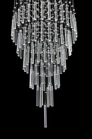 img 3 attached to Saint Mossi 8-Lights Crystal Chandelier In Modern Chandelier Style,K9 Crystal Pendant Light Fixture,Raindrop Chandelier Flush Mount Ceiling Light Fixture,Large Size,H69 X D23