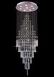 saint mossi 8-lights crystal chandelier in modern chandelier style,k9 crystal pendant light fixture,raindrop chandelier flush mount ceiling light fixture,large size,h69 x d23 logo
