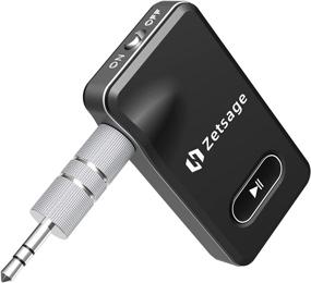 img 4 attached to 🚗 Bluetooth Car Receiver 5.0 with Dual Connection, Noise Cancelling Aux Adapter for Car/Home Stereo/Wired Headphones, Hands-Free Call, 18H Battery Life, Easy-to-Use