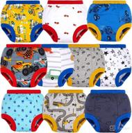 BIG ELEPHANT Baby Girls Potty Training Pants, Toddler Solid Color