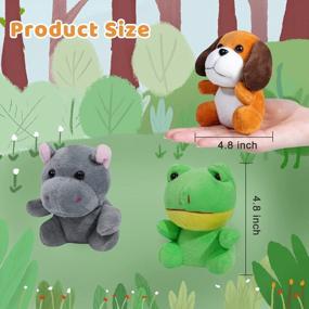 img 2 attached to 6-Piece Safari Plush Stuffed Animals With Keychain - Perfect For Animal Themed Parties, Xmas Gifts & More!