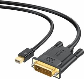 img 4 attached to Mini DisplayPort To DVI Cable 6FT - FEMORO Male To Male Converter (Thunderbolt & Thunderbolt 2 Compatible) For Monitor/HDTV/Projector/Laptop