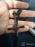 картинка 1 прикреплена к отзыву Кулон с сатанинским символом - ожерелье PJ Jewelry с пентаграммой Люцифера, пломбированное стальное кольцо с бесплатной цепочкой длиной 20 от Deonte Bates