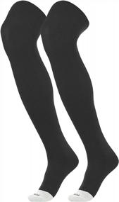 img 3 attached to Power Your Game With TCK Baseball Prosport Over-The-Knee Extra Long Socks