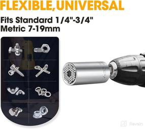 img 2 attached to 🎁 Ratuso Gifts for Men: Multitool Universal Socket Wrench Set – Cool Gadgets for Him, Ideal Christmas Birthday Fathers Day Gift from Wife, Son & Daughter