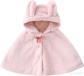img 1 attached to Hooded Fleece Toddler Windproof Poncho Apparel & Accessories Baby Boys