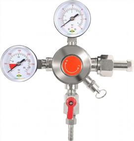 img 4 attached to Upgrade Your Draft Beer Kegerator With The TerraBloom CO2 Keg Pressure Regulator - Dual Gauge Heavy Duty Unit With Safety Features