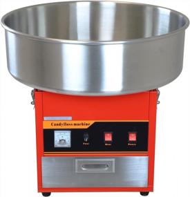 img 3 attached to Get The Party Started With Our Large Commercial Cotton Candy Machine In Vibrant Red