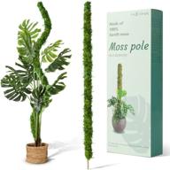 48 inch hoxha bendable moss pole: perfect plant stakes for indoor climbing plants! logo