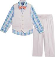 👔 nautica little boys' clothing: 4 piece dress shirt set in suits & sport coats logo