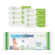 👶️ waterwipes textured clean: 99.9% water based toddler & baby wipes, hypoallergenic & unscented – 480 count (8 packs) логотип