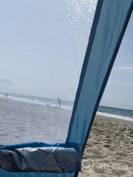 img 1 attached to Portable Beach Tent Sun Shelter Canopy: Gorich Beach Tent For 3-7 People, With UPF 50+ UV Protection, Lightweight & Easy Setup Cabana Beach Shade Tent review by Sanny Hoffman