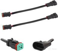 🔌 tomall 9005 9006 to deutsch dt dtp 2 pin connectors wiring harness: effortless fog converter and led work light bar retrofit socket adapter logo