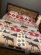 img 1 attached to Rustic Lodge Bedding Twin Size Set - Quilts With Pine Tree, Moose, And Bear Designs - Soft And Lightweight All-Season Coverlet With 2 Pillow Shams For Cozy Cabin Or Cottage Decor review by Scott Walsh
