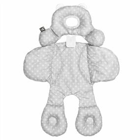 img 1 attached to BENBAT Подушка для поддержки всего тела для младенцев - Коляска или автокресло Подушка для поддержки тела для младенцев - Подушка для поддержки головы и тела для младенцев - Подарки для новорожденных и подарки для детского душа (серый)