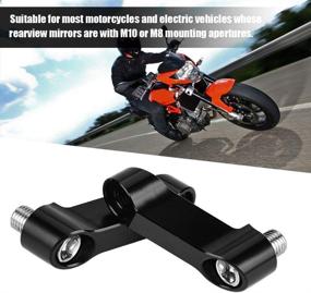 img 2 attached to Rearview Motorcycle Extenders Cruisers Sportbikes