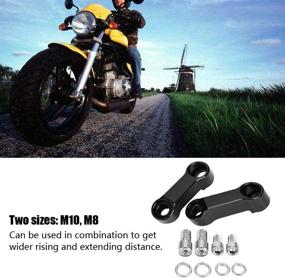 img 1 attached to Rearview Motorcycle Extenders Cruisers Sportbikes
