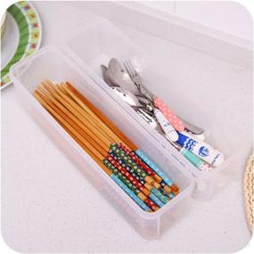 img 2 attached to 🍝 Pasta Container: Keep your Noodles Fresh and Organized with our Spaghetti Keeper Box and Khaki Cover