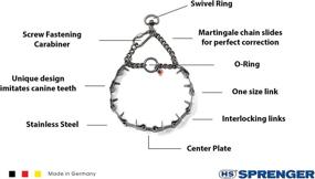 img 3 attached to 🐕 German-Made 24-Inch Herm Sprenger Neck Tech Stainless Steel Prong Dog Training Collar with Snap Hook – Pet Pinch Collar & No-Pull Collar for Effective Dog Training