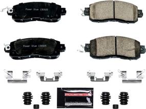 img 1 attached to 🔥 Power Stop Z23-1650 Z23 Evolution Sport Carbon Fiber Infused Ceramic Brake Pad: Performance and Durability, Complete with Hardware