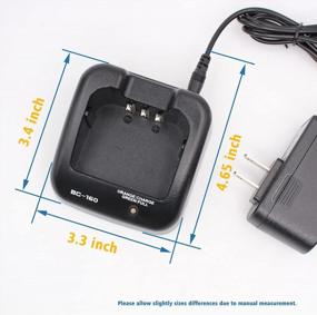 img 1 attached to Power Up Your Icom Portable Radios With BC-160 Charger - Compatible With IC-A14, IC-F15, IC-F3011, IC-F4011, IC-F3161, F14, F24, F3011, F4011 Models