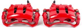 img 3 attached to 🔴 Power Stop S1672 Front Pair of High-Temperature Red Powder Coated Calipers