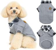 🐶 warm and stylish british plaid dog sweater for small to medium breeds by pupteck логотип