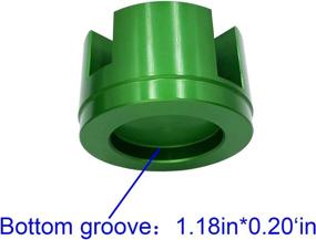 img 3 attached to 🟢 XJDAMZ Jack Pad Slotted - Magnetic Universal Frame Rail Protector Puck/Pad, Green - 1Pcs of 50mm Diameter