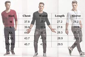 img 1 attached to XSHANG Men'S Long Sleeves Athletic Muscle Cotton T Shirt Soft Stretchy V Neck/Crew Neck Undershirts