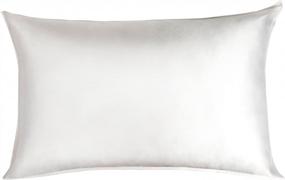 img 4 attached to ARTALL Luxury 19 Momme 100% Pure Natural Mulberry Silk Pillowcase - Queen Size White