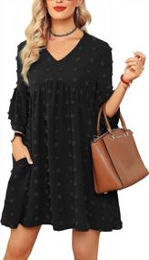 img 4 attached to Casual And Cute Bell Sleeve Dresses For Women: Perfect For Summer Beach Days