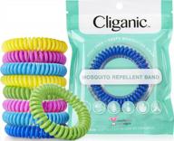 50 pack deet-free mosquito repellent bracelets - cliganic логотип