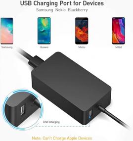 img 2 attached to Power Up Your Surface Device With Rayhom'S 44W Charger - Compatible With Surface Pro X, 7, 6, 4, 3, Laptop 2/3, Go 2, And Book Tablet!