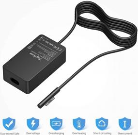 img 1 attached to Power Up Your Surface Device With Rayhom'S 44W Charger - Compatible With Surface Pro X, 7, 6, 4, 3, Laptop 2/3, Go 2, And Book Tablet!