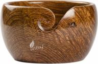 intaj ntaj rosewood yarn bowl - yarn knitting bowl handcrafted - christmas gift - wooden yarn bowl for knitting and crocheting (rosewood, 7x4) logo