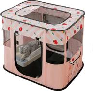 🏕️ carroza dog and cat pop playpen: indoor & outdoor exercise pen for dogs and cats, large puppy tent for pet houses logo