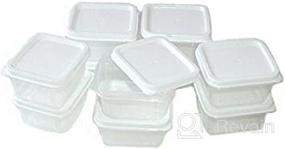 img 4 attached to 📦 Sure Fresh Mini Storage Containers, 10-Count Packs - Square Shape (2-Pack)