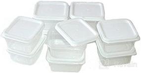 img 2 attached to 📦 Sure Fresh Mini Storage Containers, 10-Count Packs - Square Shape (2-Pack)