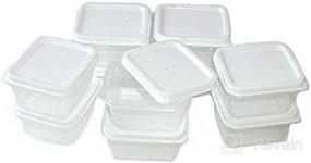 img 1 attached to 📦 Sure Fresh Mini Storage Containers, 10-Count Packs - Square Shape (2-Pack)