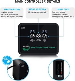 img 2 attached to LLSPET Reptile Humidifiers: Intelligent Spray System with Timing Controller for Vivarium Tank – Adjustable 360° Misting Nozzles