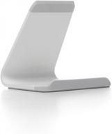 white bluelounge mika desktop stand for improved workspace ergonomics logo