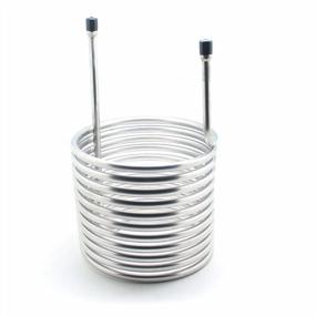 img 4 attached to High-Quality QiiMii Stainless Steel 304 Condensing Coil - Perfect For Efficient Heat Transfer - 9" X 9" X 15" Size And 1/4" FNPT
