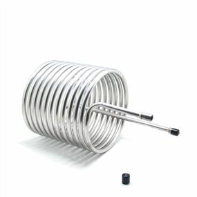 img 1 attached to High-Quality QiiMii Stainless Steel 304 Condensing Coil - Perfect For Efficient Heat Transfer - 9" X 9" X 15" Size And 1/4" FNPT